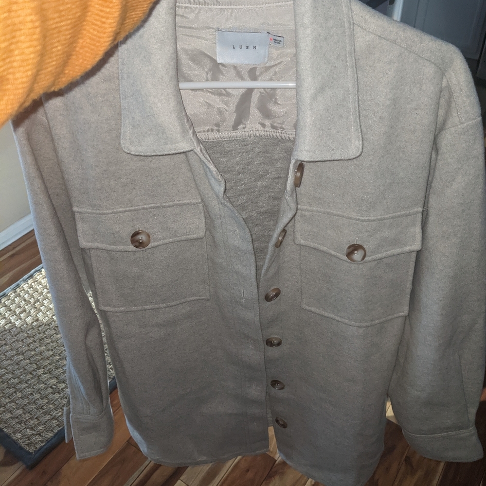 Oatmeal color shacket